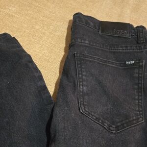 Hype Black Denim Jeans with Branded Back Pocket